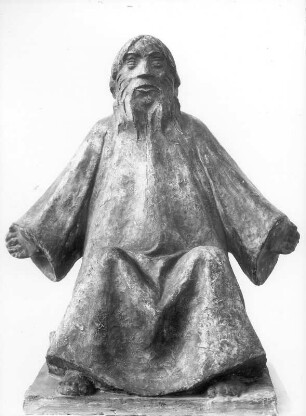 Sitzender Gottvater : Sitzender Gottvater. Gips; H. 48 cm (1920; E. Barlach)