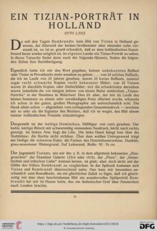 Ein Tizian-Porträt in Holland