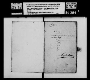 Inventar über das Vermögen des Josef Flöß in Inneringen