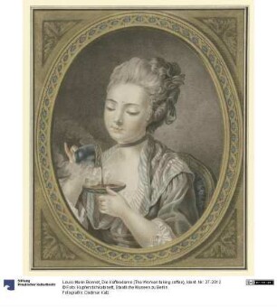 Die Kaffeedame (The Woman taking coffee)