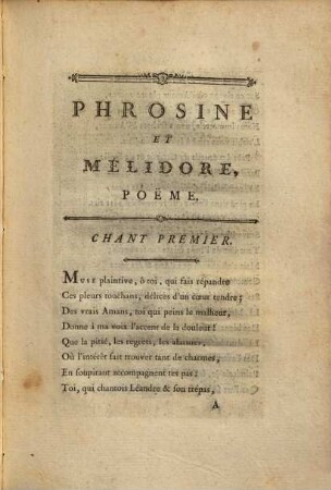 Phrosine Et Mélidore : Poëme En Quatre Chants