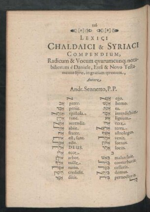 Lexici Chaldaici & Syriaci Compendium, ...