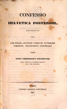 Confessio Helvetica posterior