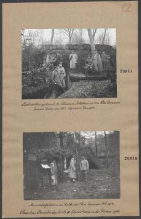 Mannschaftshütten im Wald der Cotes Lorraines