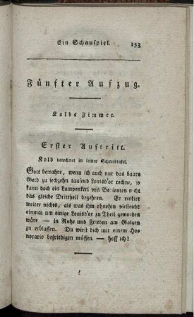 Fünfter Aufzug. Kolbs Zimmer.