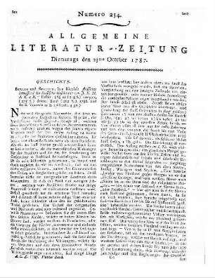 Cramer, H. M. A.: Der Christ an den Gränzen menschlichen Lebens. Quedlinburg, Blankenburg: Ernst 1786