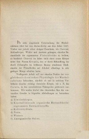 Beiträge zur vergleichend-chemischen Physiologie der Muskelsubstanz