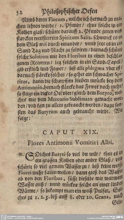CAPUT XIX. Flores Antimonii Vomitivi Albi.