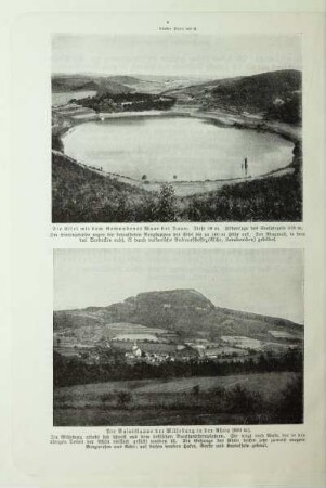 Die Eifel mit dem Gemundener Maar bei Daun. Tiefe 38 m
