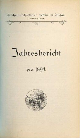Jahres-Bericht : für .... 1894
