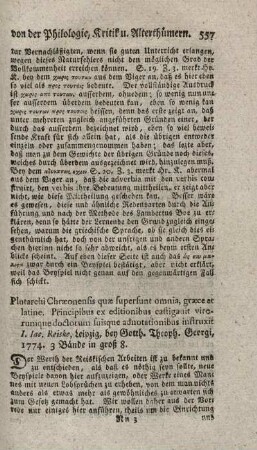 (Opera) quae supersunt, omnia. Vol.I-III.