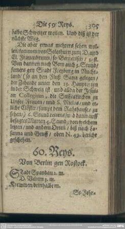 60. Reys. Von Berlin gen Rostock