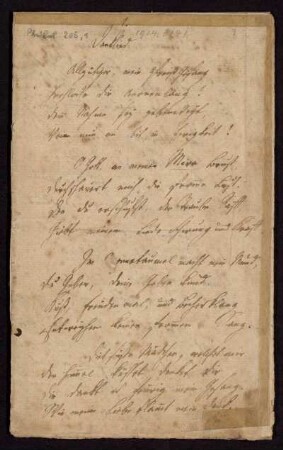 Nr. 1: Sammlung von Gedichten (Ansetzungssachtitel von Bearbeiter/in), Ohne Ort, 1772 - 1773