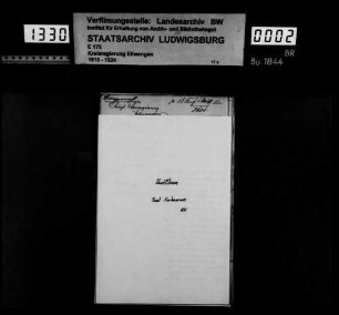 Bürgerrechtsangelegenheiten zu Schwöllbronn