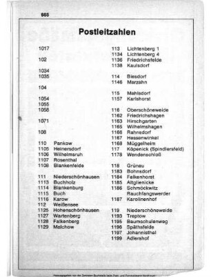 10. Postleitzahlen
