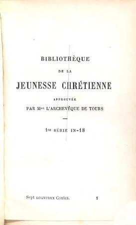 Sept nouveaux contes pour les enfants