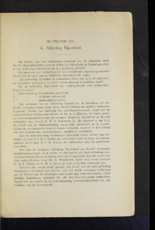 A. Afdeeling Nijverheid.