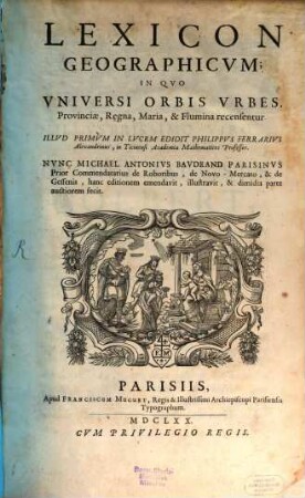 Lexicon geographicum, 1