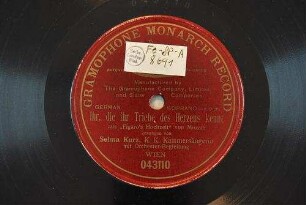 Ihr, die ihr Triebe des Herzens kennt : aus "Figaro's Hochzeit" / (von Mozart)