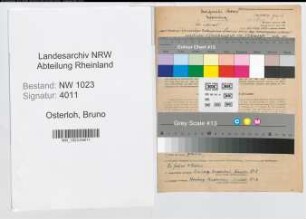 Entnazifizierung Bruno Osterloh , geb. 06.02.1888 (Beamter)
