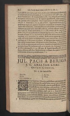 Analysis libri octavi codicis.