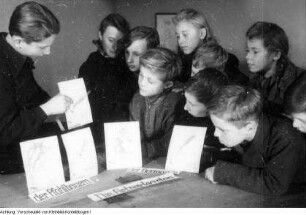 Dresden, Dobritz. Ernst-Schneller-Schule, Matinee zu Fragen der Schulbildung, 1946