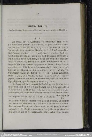 Drittes Kapitel. Construktion der Axenkreuzprojektion und der axonometrischen Maßstäbe