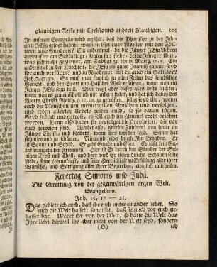 105-112, Feyertag Simonis und Judae