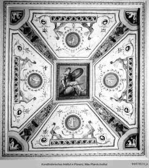 Decken- und Wanddekoration : Allegorie der Fortezza
