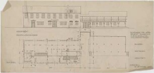 Döllgast, Hans; Englschalking; Schreinerei Benedikt Schabacker, Vollmannstraße 53/55 - Nordseite; EG (Grundriss; Ansicht)