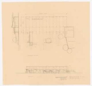 Bundesgartenschau 1955, Kassel: Zeltrestaurant 1:200