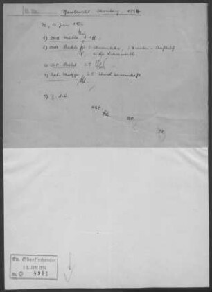 Ohrnberg mit Eichach und Pfahlbach: Pfarrbericht 1954
