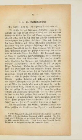 [IV.] Die Balkanhalbinsel