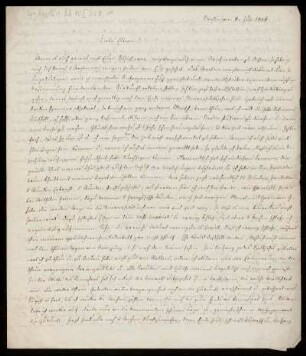 Brief von Wilhelm Christoph Friedrich Arnold an Nikolaus Ludwig Arnold und Marie Dorothea Juliane Ernst