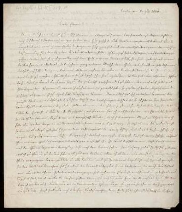 Brief von Wilhelm Christoph Friedrich Arnold an Nikolaus Ludwig Arnold und Marie Dorothea Juliane Ernst