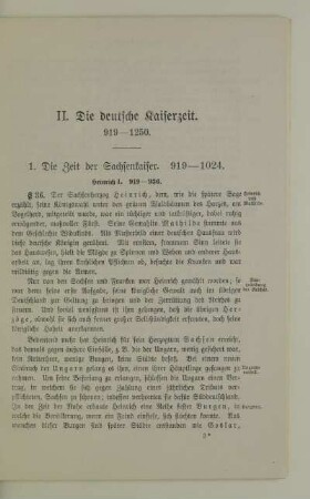 II. Die deutsche Kaiserzeit. 919-1250
