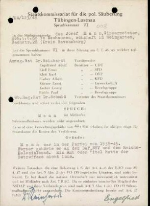 Mann, Josef