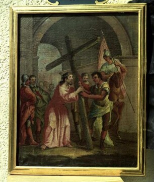 Kreuzweg — Christus nimmt das Kreuz an