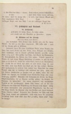 VI. Höflichkeit und Anstand