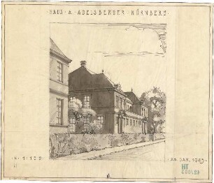 Fischer, Theodor; Nürnberg; Haus Adelsberger - Perspektive