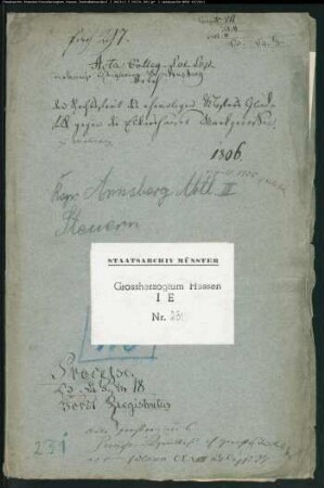 Der Rechtsstreit des ehem. Klosters Glindfeld mit den Elkeringhäuser Markgenossen