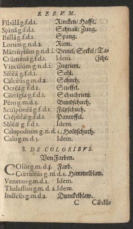 8. De Coloribus.