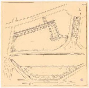 Parkanlage Gitschinerstraße/Luisenufer, Berlin-Kreuzberg: Grundriss 1:500