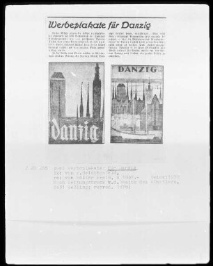 Werbeplakat für Danzig