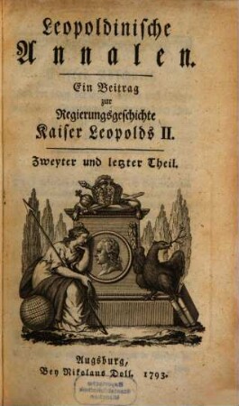 Leopoldinische Annalen : Ein Beitrag zur Regierungsgeschichte Kaiser Leopolds II., 2