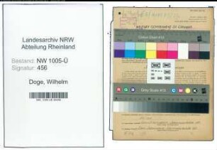 Entnazifizierung Wilhelm Doge , geb. 06.09.1893 (Bauunternehmer)