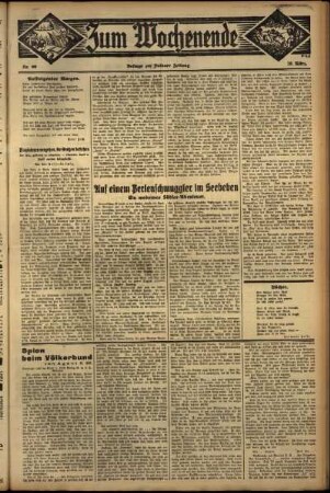Dritte Ausgabe vom Sonntag, den 19. März 1933.