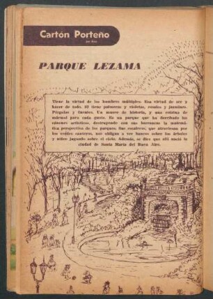 Parque Lezama : Cartón porteño