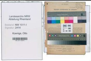 Entnazifizierung Otto Koenigs , geb. 01.01.1906 (Hilfsarbeiter)
