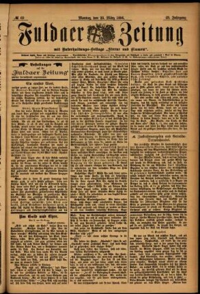Ausgabe vom Montag, den 23. März 1896.